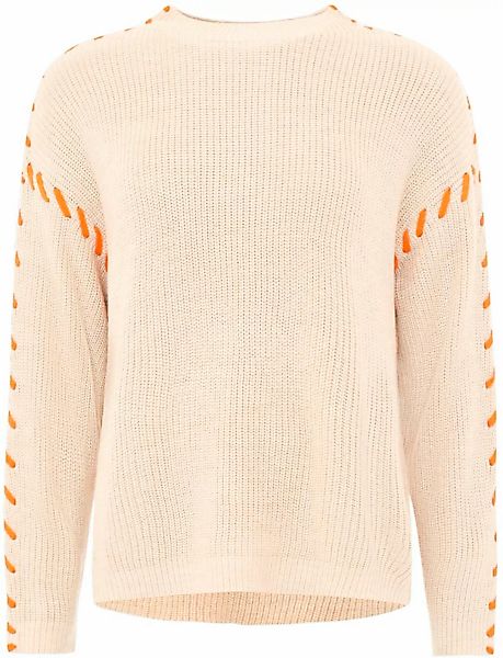 Zwillingsherz Strickpullover ""Stitching"", mit kontrastfarbigen Nähten und günstig online kaufen