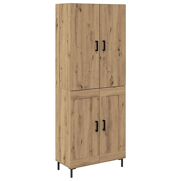 vidaXL Highboard Artisan-Eiche 69,5 x 34 x 180 cm Holzwerkstoff 3415863 günstig online kaufen