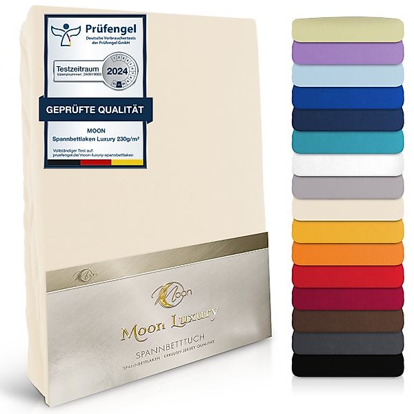 MOON Heimtextilien Spannbettlaken MOON-Luxury Spannbettlaken Jersey günstig online kaufen