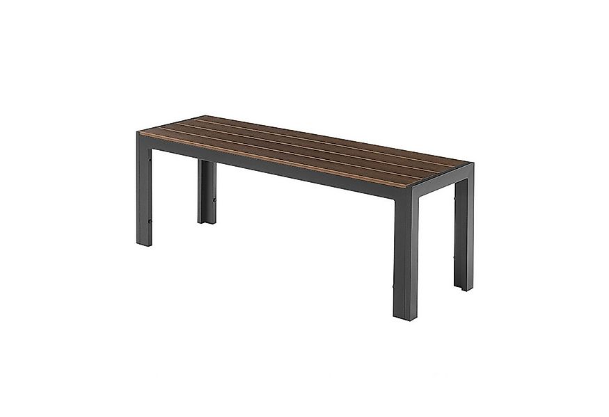 riess-ambiente Gartenbank DESIGNO 130cm dunkelbraun / schwarz · Outdoor-Sit günstig online kaufen