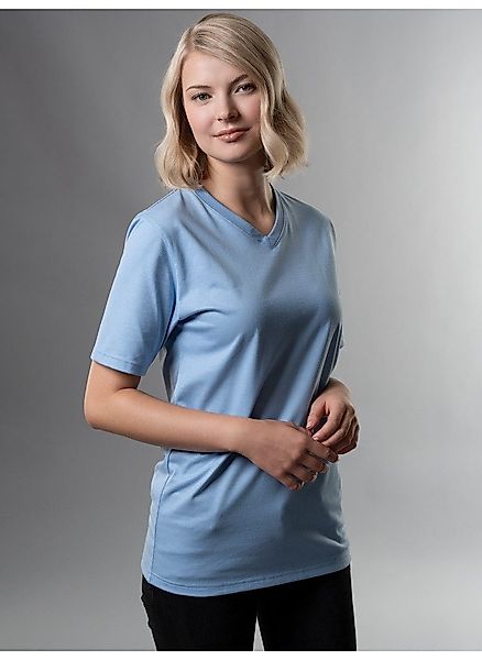 Trigema T-Shirt "TRIGEMA V-Shirt DELUXE Baumwolle" 1 Stk. tlg. günstig online kaufen