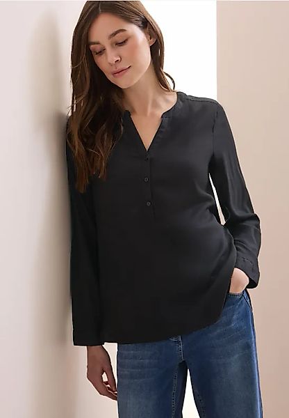 Bluse in Unifarbe günstig online kaufen