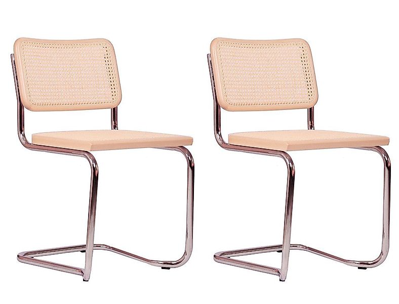 pemora Freischwinger Schwingstuhl Stapelstuhl 2-er Set günstig online kaufen