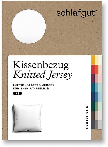Schlafgut Kissenbezug Knitted Jersey aus Bio-Baumwolle günstig online kaufen