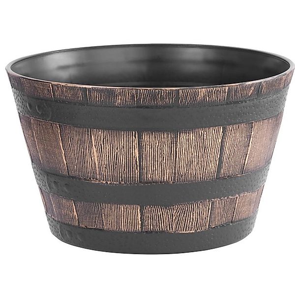 PROREGAL Blumentopf Holz-effekt, 39x28cm, Gold günstig online kaufen