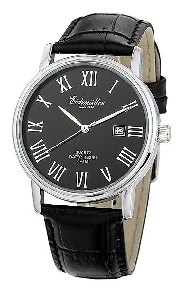 Eichmüller Quarzuhr Herrenuhr - Schwarzes Zifferblatt günstig online kaufen