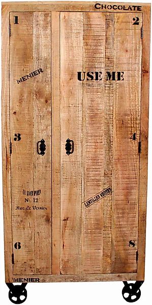 SIT Garderobenschrank, im Factory design, Breite 90 cm, Shabby Chic, Vintag günstig online kaufen