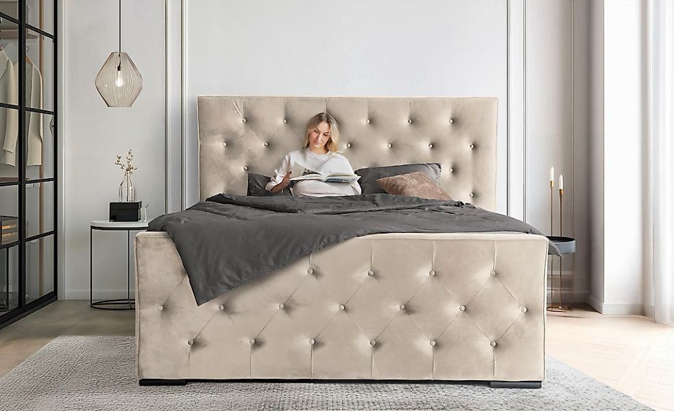 COLLECTION AB Boxspringbett "Florence inkl. Kingsize (28 cm) Matratze (H3) günstig online kaufen