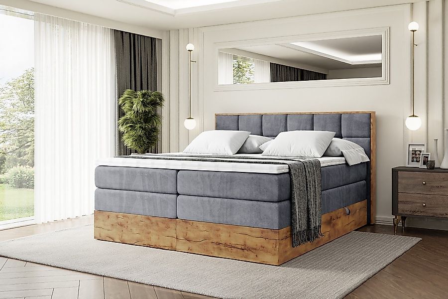 ALTDECOR Boxspringbett LOLLI2 KING (Multipocket-Matratze H4, günstig online kaufen