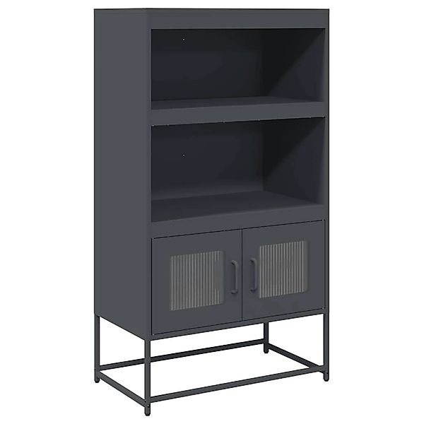 vidaXL Highboard Anthrazit 68x39x123 cm Stahl 853370 günstig online kaufen