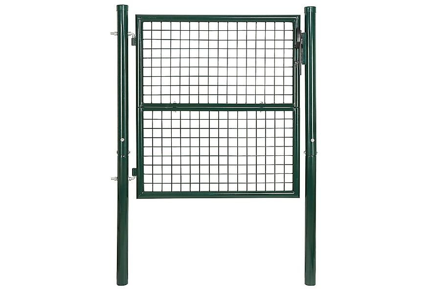 Clanmacy Gartentor Gartentor Gartentür Metall Zauntür Grün Rundpfosten 150x günstig online kaufen