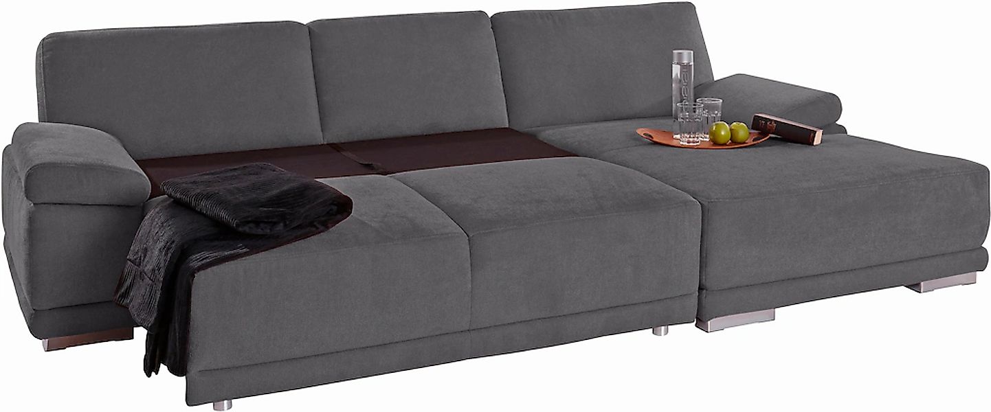 sit&more Ecksofa "Coria L-Form", mit XL-Recamiere, wahlweise mit Bettfunkti günstig online kaufen