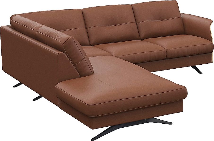 FLEXLUX Ecksofa »Glow, super bequem durch hochwertigem Sitzaufbau mit Feder günstig online kaufen