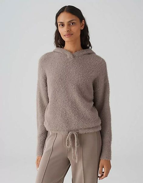 OPUS Kapuzenpullover Punter O-Form cropped Länge Strick günstig online kaufen