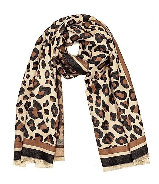 Cassandra Accessoires Schal Schultertuch "Leo", mit modischen Animalmuster günstig online kaufen