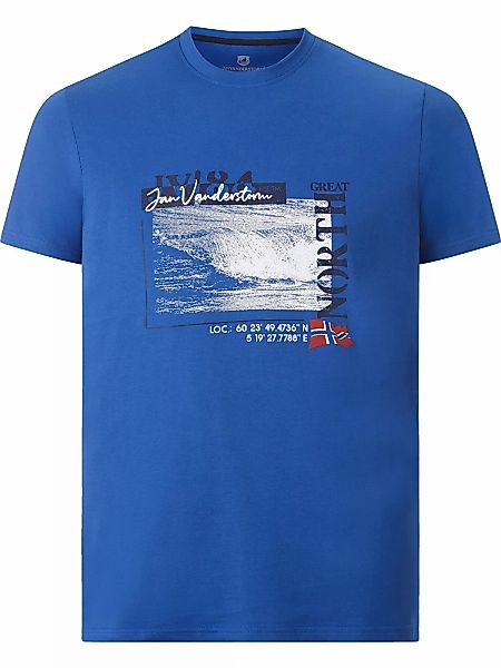 Jan Vanderstorm Rundhalsshirt "T-Shirt PITTER", mit Ozeanmotiv günstig online kaufen