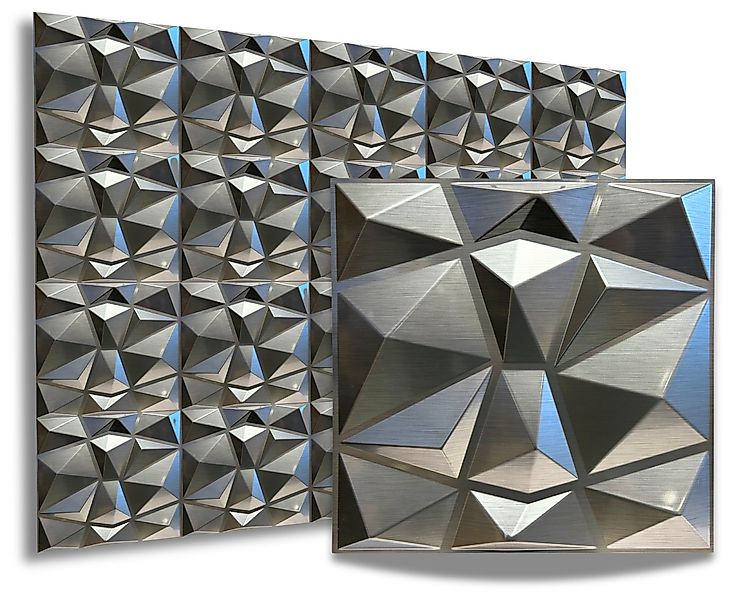 IKHEMalarka 3D Wandpaneel 3D Paneele PVC Kunststoffpaneele, BxL: 50,00x50,0 günstig online kaufen