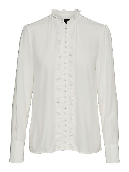 VERO MODA Hochgeschlossene Hemd Damen White günstig online kaufen