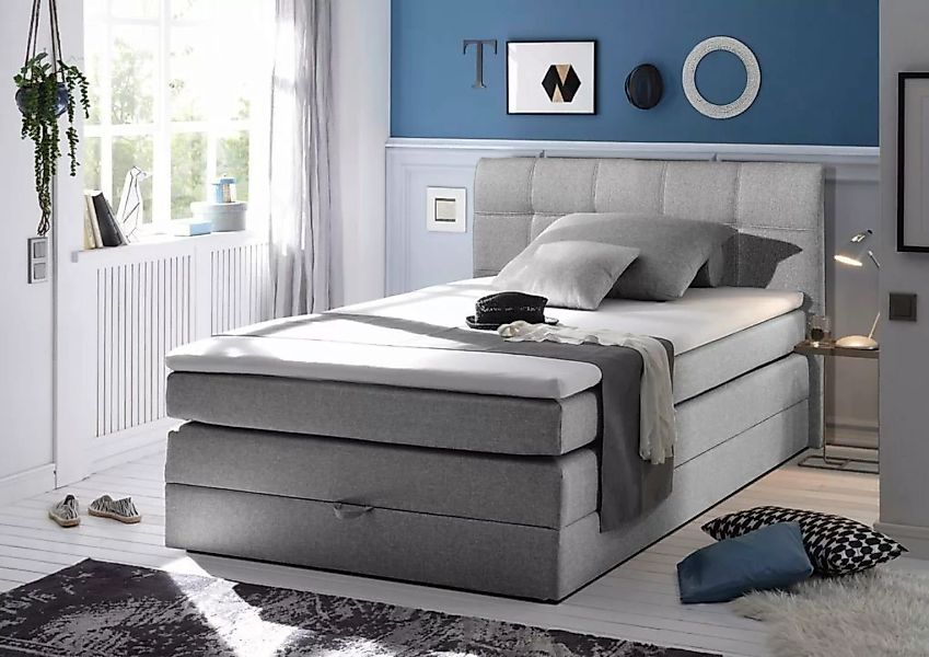 ED EXCITING DESIGN Boxspringliege (140 x 200 cm, New Bed 140x200 cm Inari 9 günstig online kaufen