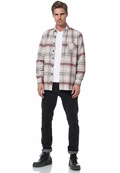 Rusty Neal Langarmhemd im trendigen Holzfäller-Look günstig online kaufen