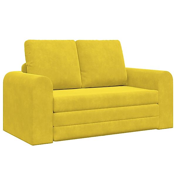 vidaXL Sofa Boden-Sofa-Bett 2-in-1 Gelb 148x71x83 günstig online kaufen