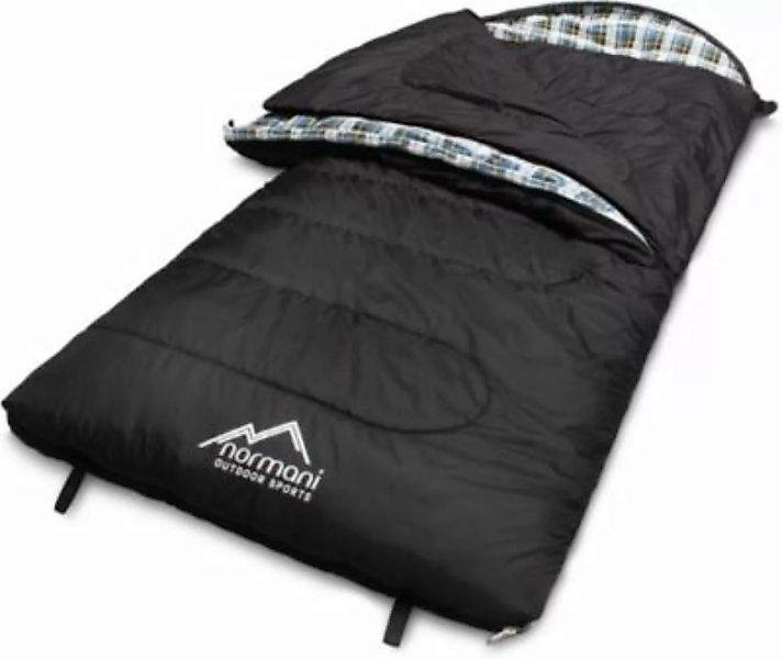 normani® 4-in-1 Schlafsack Antarctica Schlafsäcke schwarz günstig online kaufen