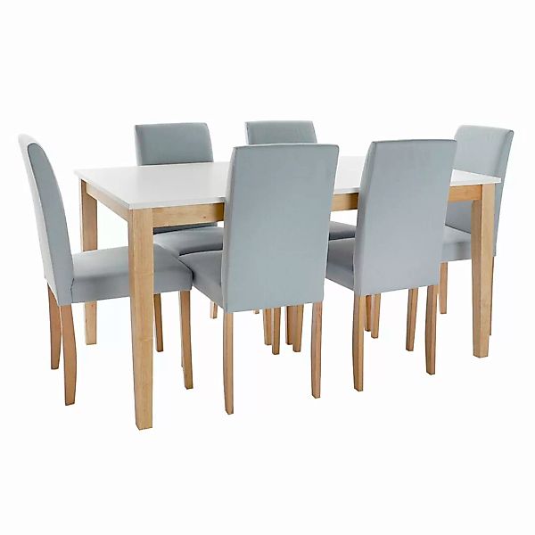 Tisch-set Mit 6 Stühlen Dkd Home Decor Polyester Eg Lackierung (150 X 90 X günstig online kaufen