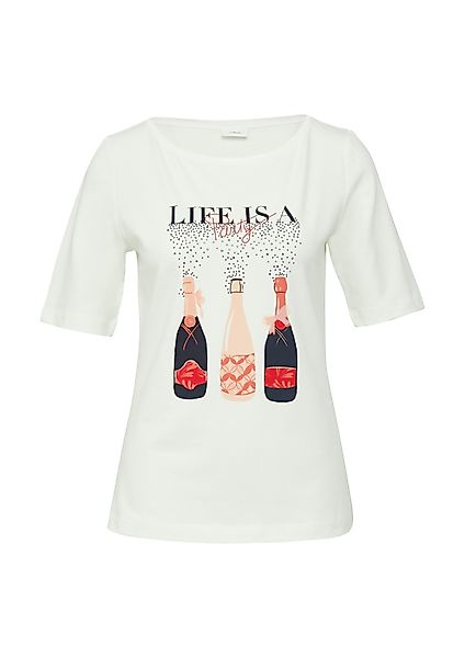 s.Oliver BLACK LABEL Print-Shirt mit Stretch günstig online kaufen