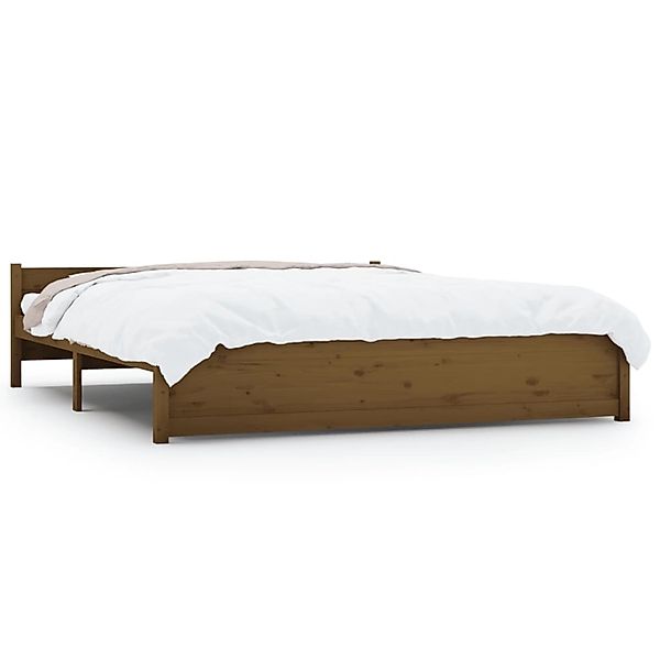 vidaXL Massivholzbett Honigbraun 200x200 cm1274043 günstig online kaufen