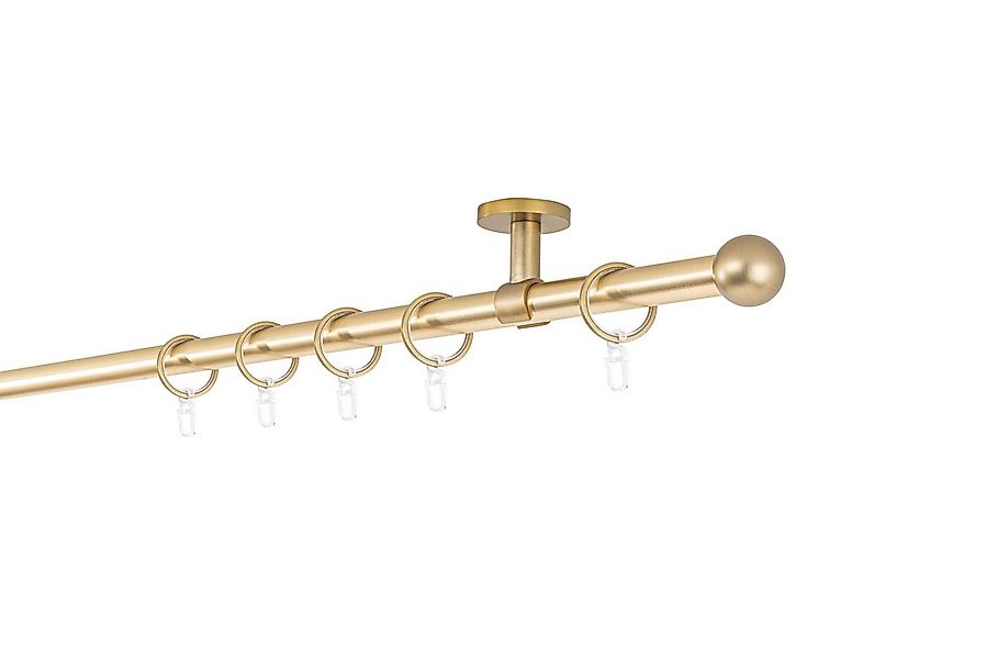 ondeco Gardinenstange Rundrohr Deckenabstand 4cm Ball, Ø 20 mm, 1-läufig-lä günstig online kaufen