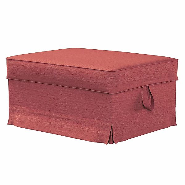 Bezug für Ektorp Bromma Hocker, ziegelrot, Husse, Ektorp Bromma, Chenille ( günstig online kaufen