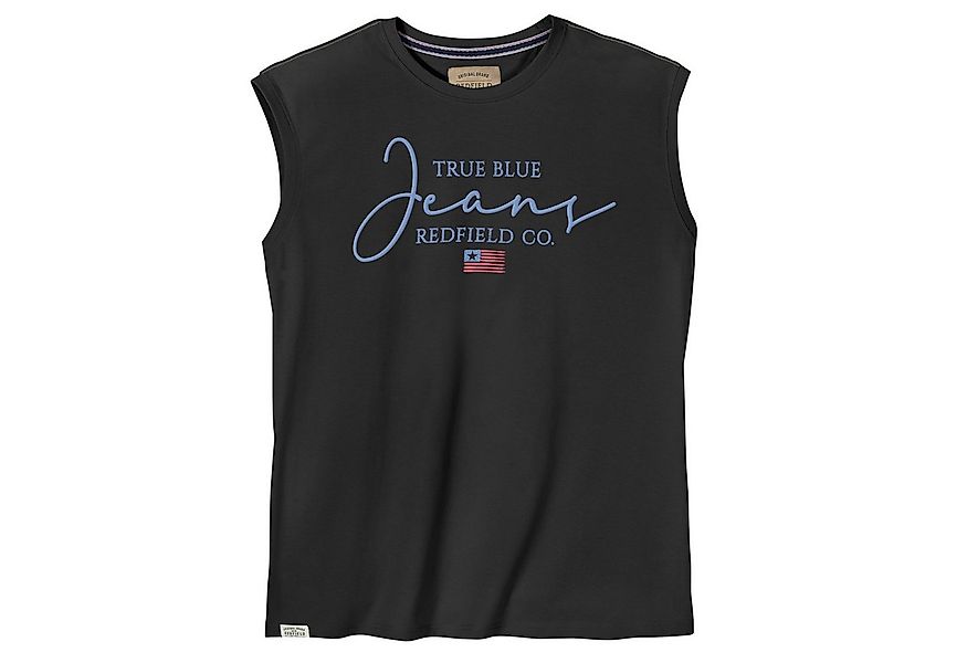 redfield Muscleshirt Redfield Übergrößen Muskelshirt Print Jeans schwarz günstig online kaufen