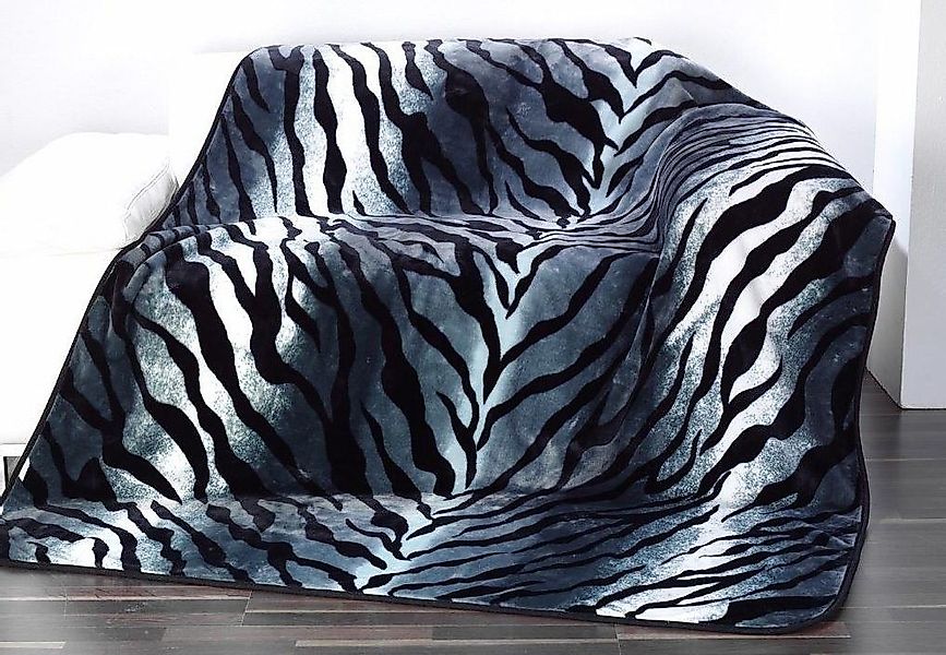 Wohndecke Sibirischer Schneetiger, Gözze, Animalprint, Kuscheldecke günstig online kaufen
