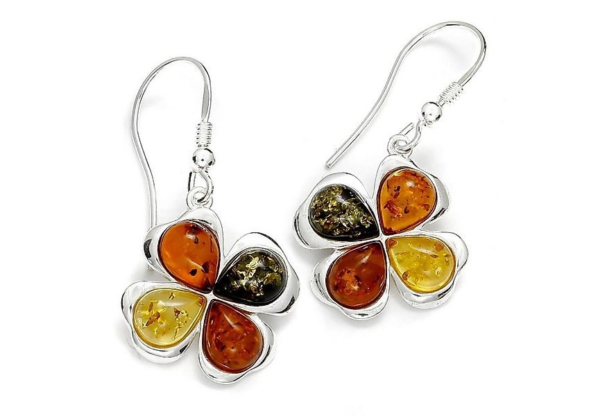 OSTSEE-SCHMUCK Paar Ohrhänger Ostsee-Schmuck Ohrhänger Kleeblatt Ohrhänger günstig online kaufen