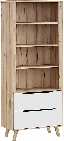 FORTE Wandregal »Vankka Regal 2 Schubkästen« B/H/T 84,7/201,5/41,7 cm, Rega günstig online kaufen