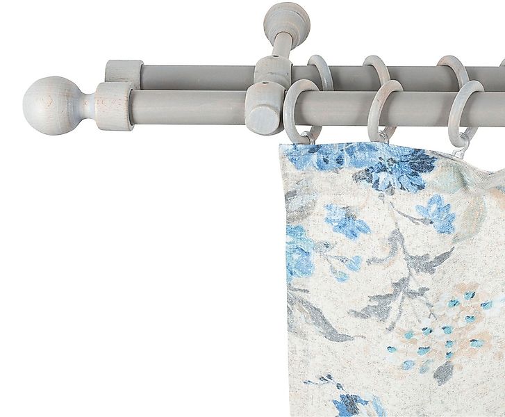 SN DECO GROUP Gardinenstange "Giro" 2 läufig-läufig Fixmaß 28 mm, Holz, ver günstig online kaufen