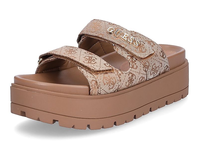 Guess Guess Damen Pantolette Faxon2 beige braun Pantolette günstig online kaufen