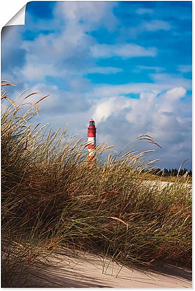 Artland Wandbild "Sommerimpression Amrumer Leuchtturm", Gebäude, (1 St.), a günstig online kaufen