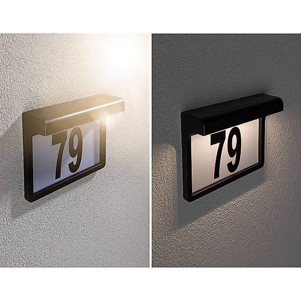 Paulmann Dayton LED-Solar-Hausnummernleuchte günstig online kaufen