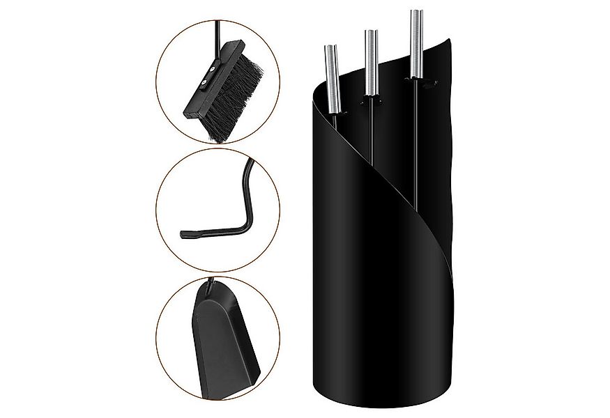 Clanmacy Kamingarnitur Kaminreinigungs Set 4-tlg. Kaminbesteck Kaminwerkzeu günstig online kaufen