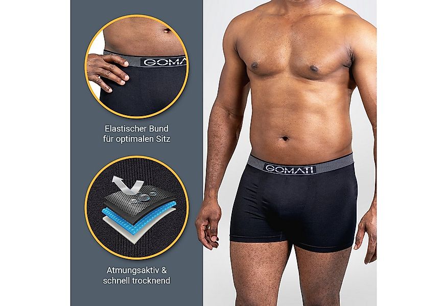 Gomati Boxershorts Herren Seamless Pants (6er Pack) Microfaser-Elasthan Box günstig online kaufen