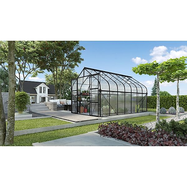 Vitavia Gewächshaus Diana 11500 Schwarz 11,5 m² inkl. Fundament günstig online kaufen