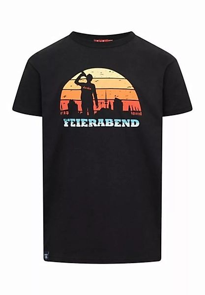 Derbe Print-Shirt Feierabend Herren T-Shirt (1-tlg) günstig online kaufen