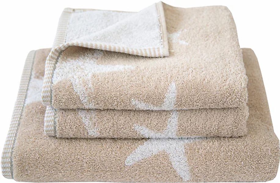 Dyckhoff Handtuch Set »Maritim, Starfish«, Set, 3 tlg., Frottier, 2 Handtüc günstig online kaufen