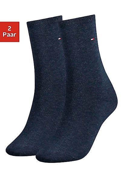 Tommy Hilfiger Socken "TH WOMEN SOCK CASUAL 2P", (2 Paar, 2 Paar), mit flac günstig online kaufen