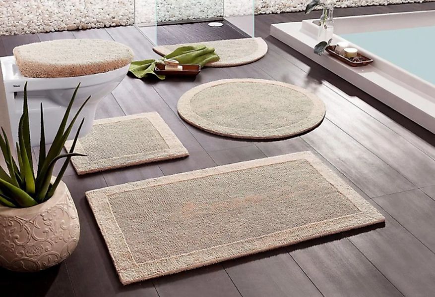 my home Badematte »Kapra, Badvorleger, Badezimmer Teppich«, beidseitig nutz günstig online kaufen