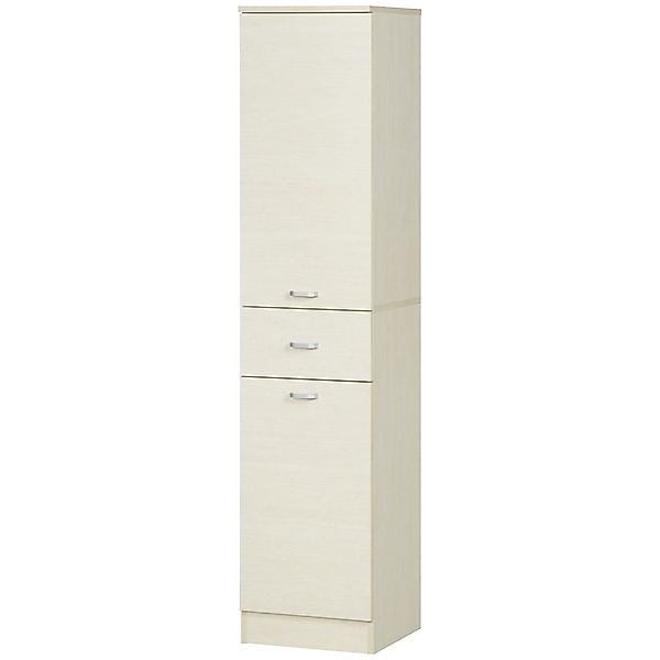 HOMCOM Badezimmersäule aus Holz mit 2 Schränken, mittlerer Schublade und ve günstig online kaufen