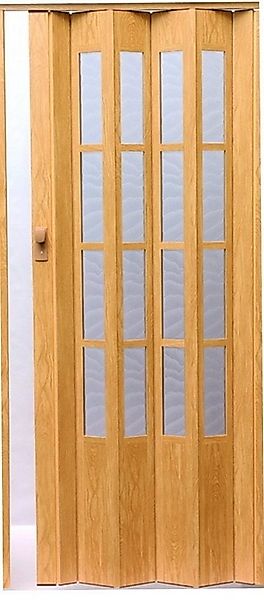 Vivaldi Falttür Schiebetür eiche hell Fenster Schloss H. 203 cm B. bis 86 c günstig online kaufen