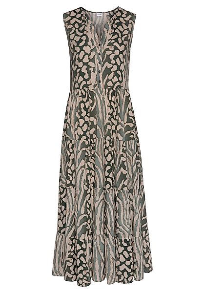 LASCANA Maxikleid, mit Animalprint und Knopfleiste, Sommerkleid, Strandklei günstig online kaufen