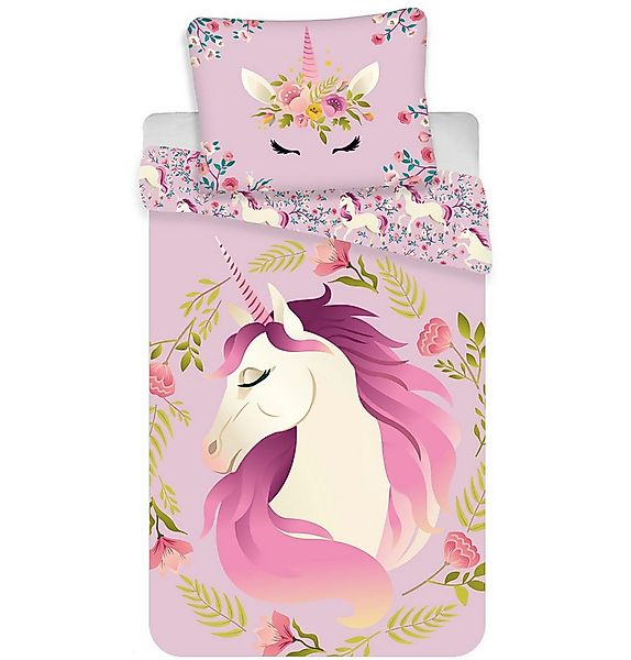 Jerry Fabrics Bettwäsche Einhorn Unicorn Wende Bettwäsche für 135/140x200 c günstig online kaufen